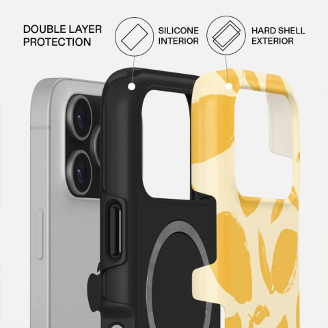 Laptop, Tablete & Telefoane - Burga Husa Dual Layer Magsafe Lemon Tart iPhone 17 Pro