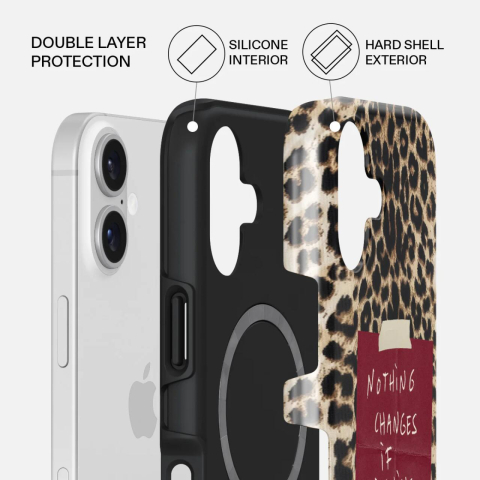 Laptop, Tablete & Telefoane - Burga Husa Dual Layer Magsafe Nothing Changes iPhone 17
