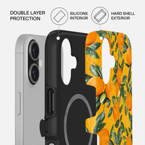 Burga Husa Dual Layer Magsafe Orange Lemonade iPhone 17 [1]