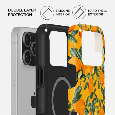 Laptop, Tablete & Telefoane - Burga Husa Dual Layer Magsafe Orange Lemonade iPhone 17 Pro Max