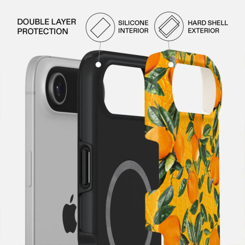 Laptop, Tablete & Telefoane - Burga Husa Dual Layer Magsafe Orange Lemonade iPhone Air