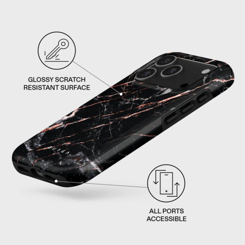 Burga Husa Dual Layer Magsafe Rose Gold Marble iPhone 17 Pro [1]