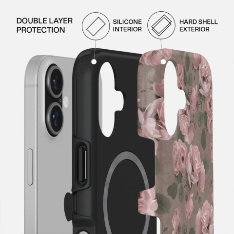 Laptop, Tablete & Telefoane - Burga Husa Dual Layer Magsafe Vintage Glamour iPhone 17