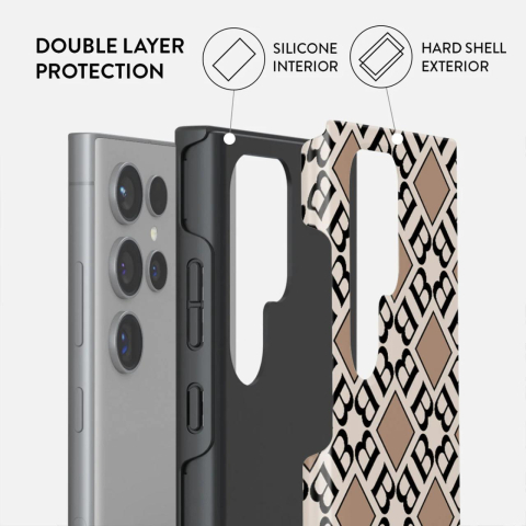 Laptop, Tablete & Telefoane - Burga Husa Dual Layer Monogram Samsung Galaxy S24 Ultra