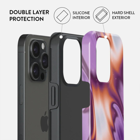 Laptop, Tablete & Telefoane - Burga Husa Dual Layer Nebula iPhone 15 Pro
