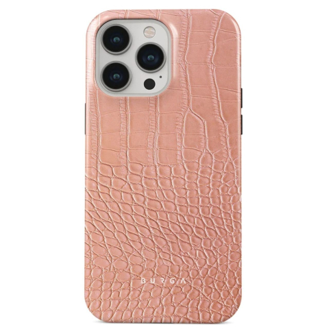 Burga Husa Dual Layer Pink Croco iPhone 15 Pro Max [3]