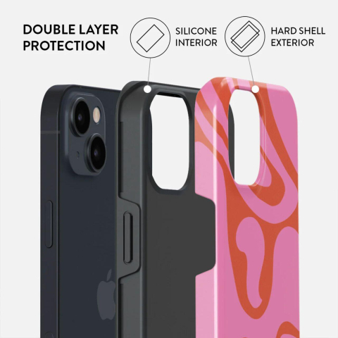 Laptop, Tablete & Telefoane - Burga Husa Dual Layer Ride the Wave iPhone 15