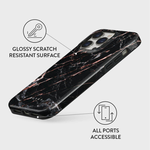 Burga Husa Dual Layer Rose Gold Marble iPhone 15 Pro Max [1]