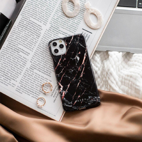 Burga Husa Dual Layer Rose Gold Marble iPhone 16 [4]