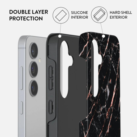 Laptop, Tablete & Telefoane - Burga Husa Dual Layer Rose Gold Marble Samsung Galaxy S24