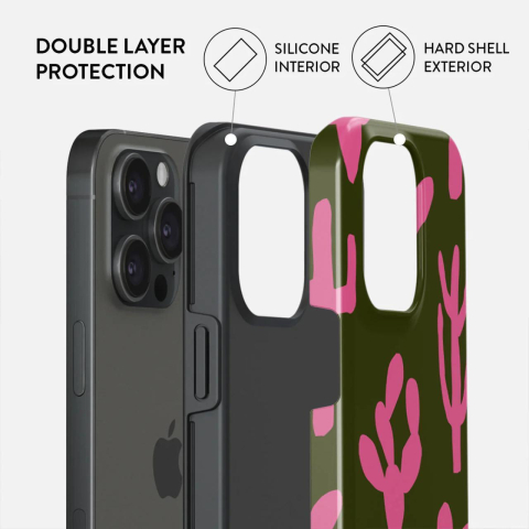 Laptop, Tablete & Telefoane - Burga Husa Dual Layer Serenade iPhone 15 Pro