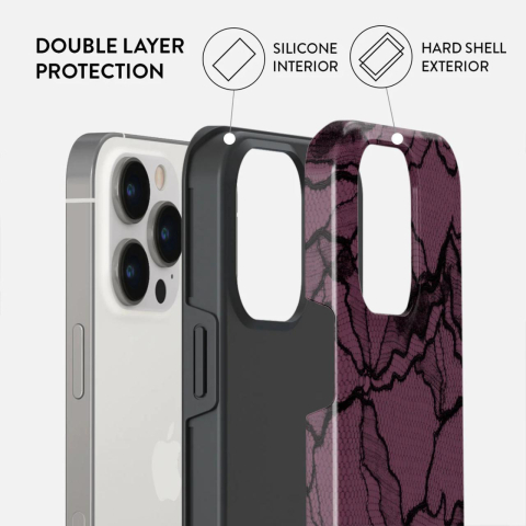Laptop, Tablete & Telefoane - Burga Husa Dual Layer That Girl iPhone 14 Pro