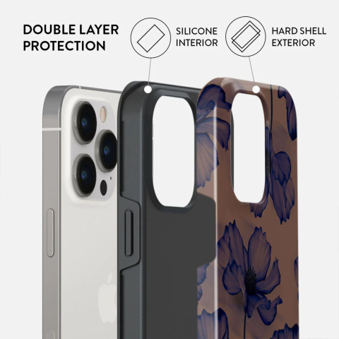 Laptop, Tablete & Telefoane - Burga Husa Dual Layer Velvet Night iPhone 14 Pro