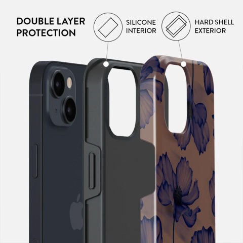 Laptop, Tablete & Telefoane - Burga Husa Dual Layer Velvet Night iPhone 15