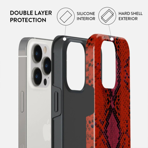 Laptop, Tablete & Telefoane - Burga Husa Dual Layer Wild Pomegranate iPhone 15 Pro Max