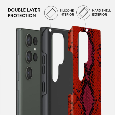 Laptop, Tablete & Telefoane - Burga Husa Dual Layer Wild Pomegranate Samsung Galaxy S23 Ultra