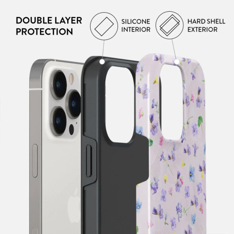 Laptop, Tablete & Telefoane - Burga Husa Dual Layer Wildflower iPhone 15 Pro Max