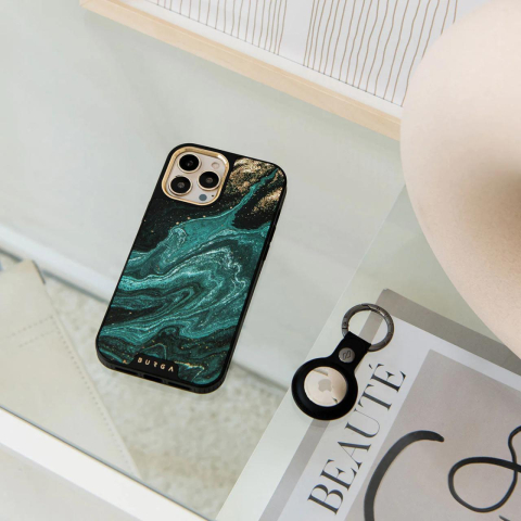 Laptop, Tablete & Telefoane - Burga Husa Elite Gold Emerald Pool iPhone 15 Pro Max