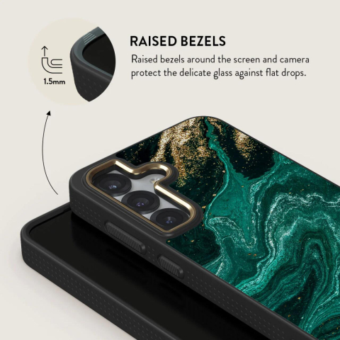 Burga Husa Elite Gold Emerald Pool Samsung Galaxy S25 [2]