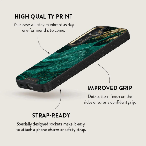Burga Husa Elite Gold Emerald Pool Samsung Galaxy S25 [3]