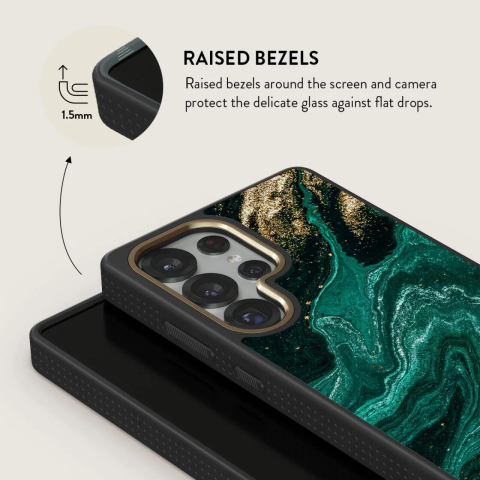Burga Husa Elite Gold Emerald Pool Samsung Galaxy S25 Ultra [2]