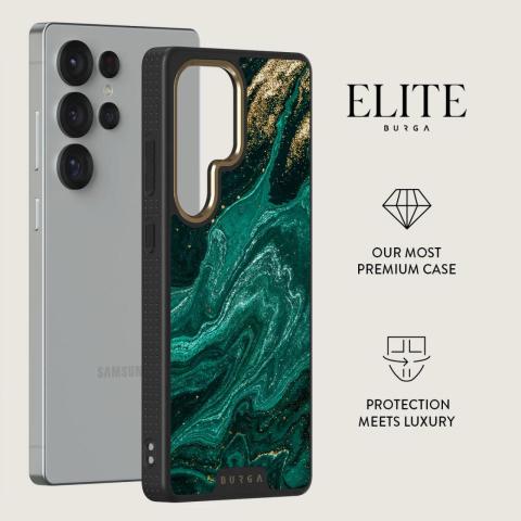 Laptop, Tablete & Telefoane - Burga Husa Elite Gold Emerald Pool Samsung Galaxy S25 Ultra