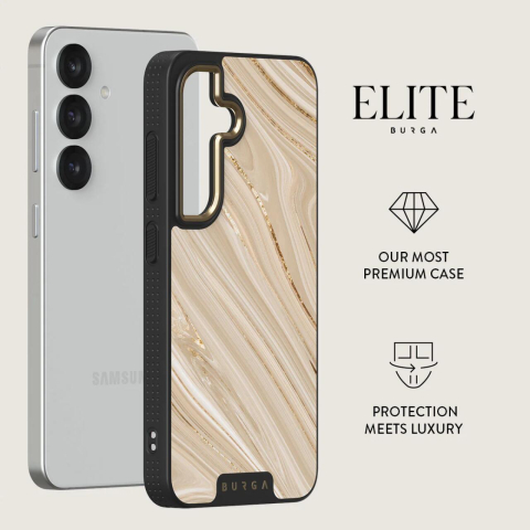 Laptop, Tablete & Telefoane - Burga Husa Elite Gold Full Glam Samsung Galaxy S25 Plus