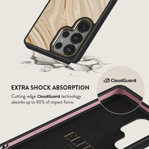 Laptop, Tablete & Telefoane - Burga Husa Elite Gold Full Glam Samsung Galaxy S25 Ultra