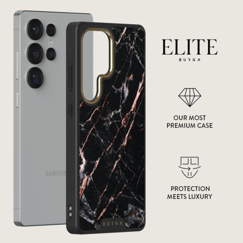 Laptop, Tablete & Telefoane - Burga Husa Elite Gold Rose Gold Marble Samsung Galaxy S25 Ultra