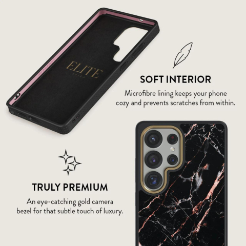 Burga Husa Elite Gold Rose Gold Marble Samsung Galaxy S25 Ultra [4]