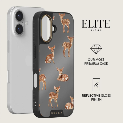 Laptop, Tablete & Telefoane - Burga Husa Elite Mirror Magsafe Gold Bambi iPhone 16