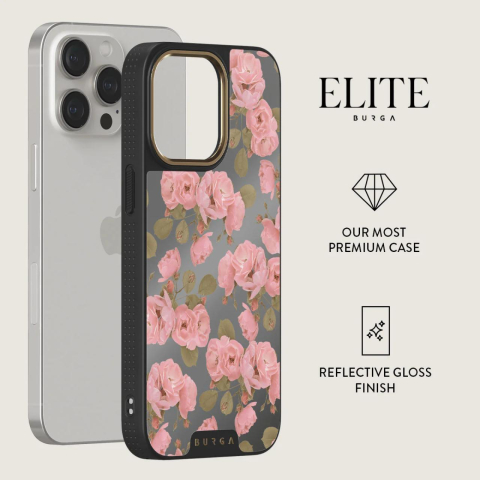 Laptop, Tablete & Telefoane - Burga Husa Elite Mirror Magsafe Gold Desert Rose iPhone 15 Pro