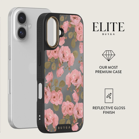 Laptop, Tablete & Telefoane - Burga Husa Elite Mirror Magsafe Gold Desert Rose iPhone 16