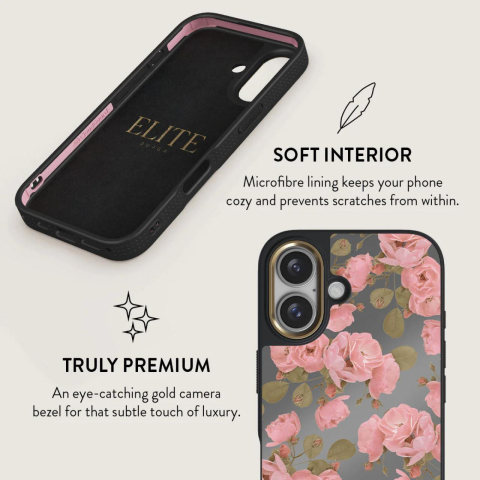 Burga Husa Elite Mirror Magsafe Gold Desert Rose iPhone 16 [5]