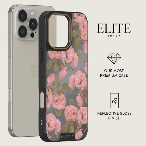 Laptop, Tablete & Telefoane - Burga Husa Elite Mirror Magsafe Gold Desert Rose iPhone 16 Pro