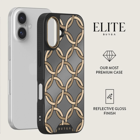 Laptop, Tablete & Telefoane - Burga Husa Elite Mirror Magsafe Gold Heritage iPhone 16