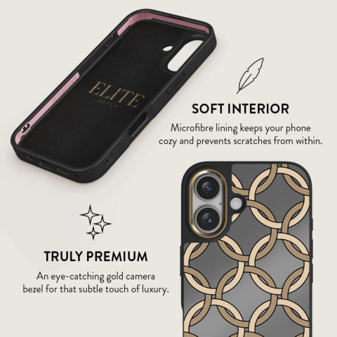 Burga Husa Elite Mirror Magsafe Gold Heritage iPhone 16 [5]