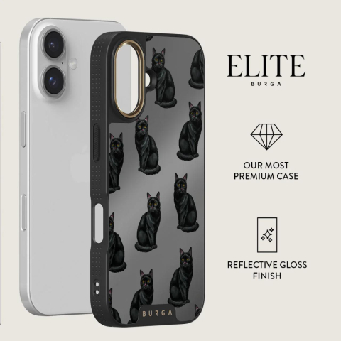 Laptop, Tablete & Telefoane - Burga Husa Elite Mirror Magsafe Gold Salem iPhone 16