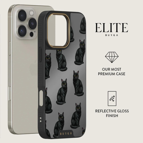 Laptop, Tablete & Telefoane - Burga Husa Elite Mirror Magsafe Gold Salem iPhone 16 Pro Max