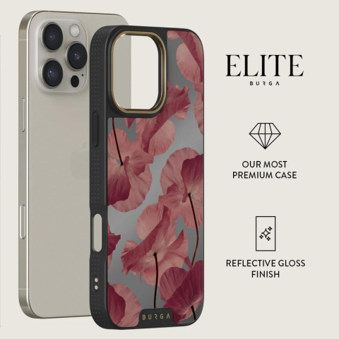 Laptop, Tablete & Telefoane - Burga Husa Elite Mirror Magsafe Gold Tender Kiss iPhone 16 Pro