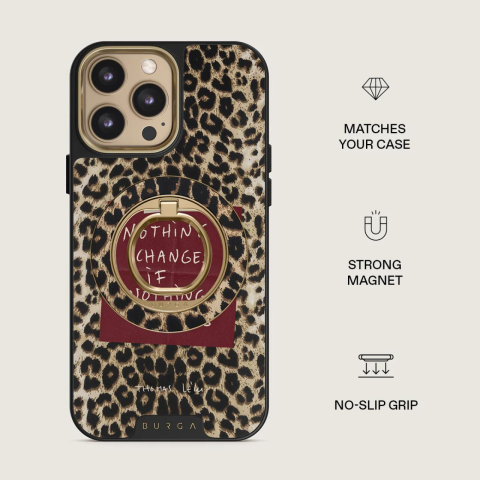 Laptop, Tablete & Telefoane - Burga Inel Magnetic pentru telefon Nothing Changes Gold