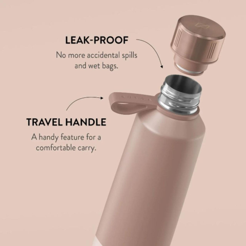 Laptop, Tablete & Telefoane - Burga Sticla Termos Inox Double Pink, 500 ml