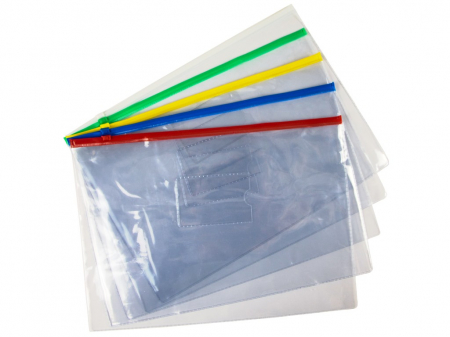 Birotică și Papetărie - Buzunar A4 cu fermoar, mapa de protectie, transparenta, 12 buc / set