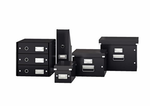Cabinet 3 sertare negru click&store leitz [1]