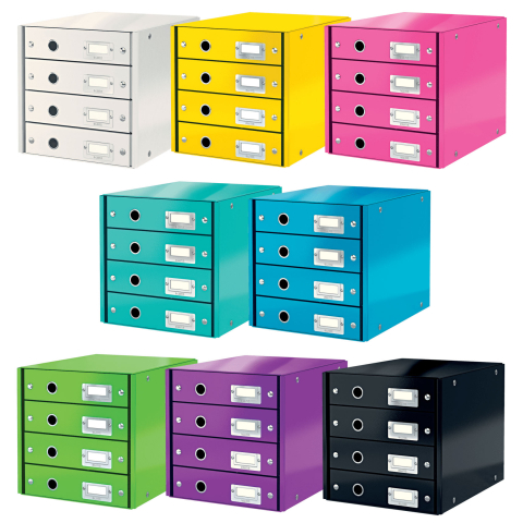 Cabinet 4 sertare albastru click&store leitz [2]