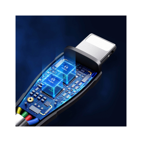Cablu 3 in 1 Lightning & MicroUSB & Type-C Mcdodo Mamba Series Black (max 3A, 1.2m) [10]