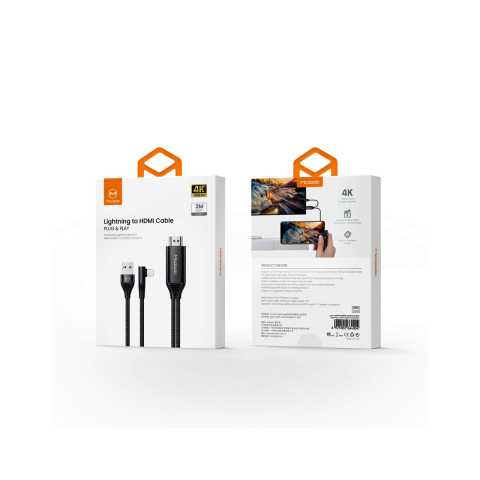 Cablu HDMI la Lightning si USB Mcdodo Plug&Play 2m, Black [7]
