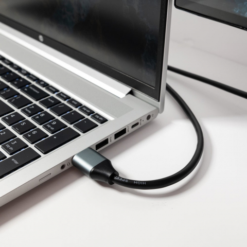Cablu High Speed HDMI 2.0 Tellur, 4K, 18Gbps, tată-tată, Ethernet, aurit, 1.5m, negru [6]