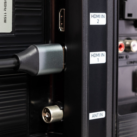 Cablu High Speed HDMI 2.0 Tellur, 4K, 18Gbps, tată-tată, Ethernet, aurit, 1.5m, negru [4]