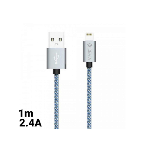 Laptop, Tablete & Telefoane - Cablu Lightning Devia Tube Gray